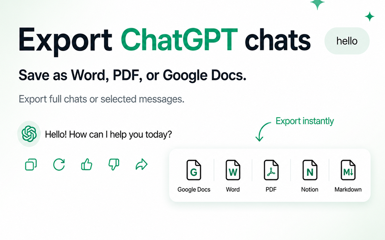 Export to Multiple Formats