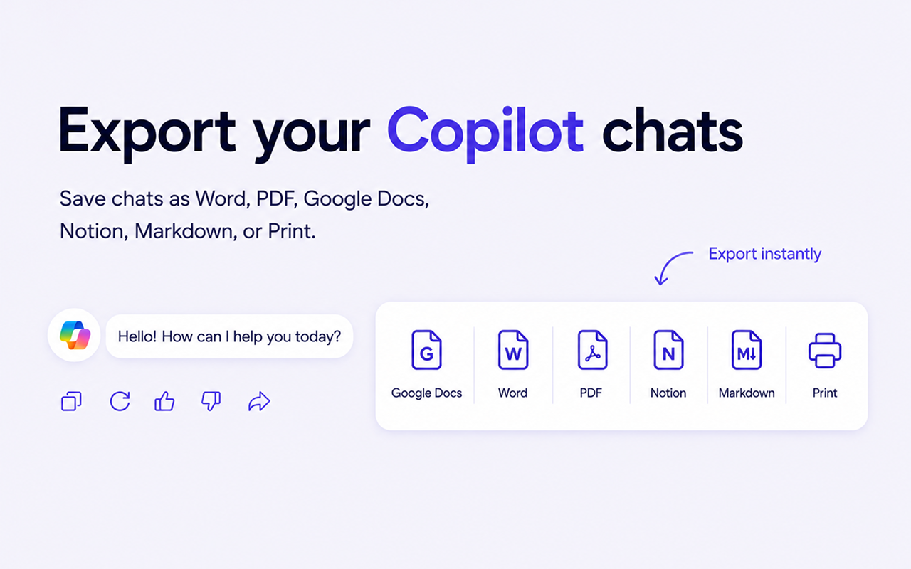 Export to Multiple Formats