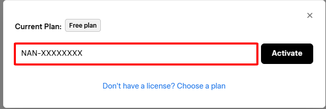 Enter License Key