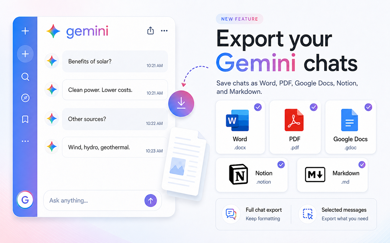 Gemini Exporter Guide