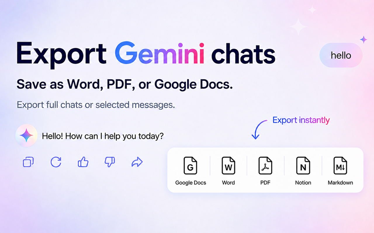 Export to Multiple Formats